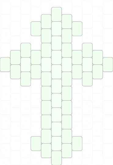 cross charm 2.0 (white) - white