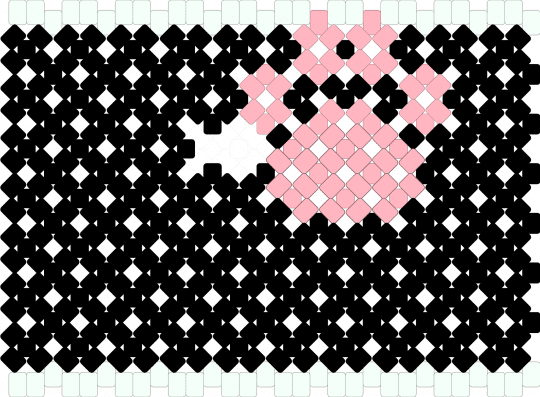 Paw glove - black,white,pink