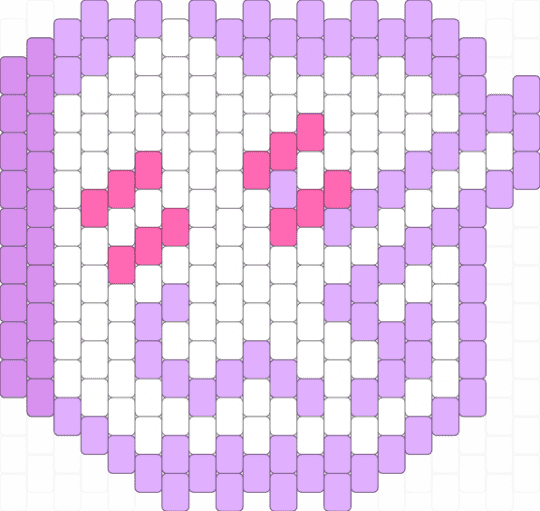 Tenna head - pink, white