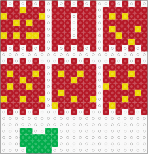 strawberry shaker cube - red