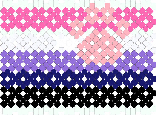 Genderfluid paw glove - pink, purple