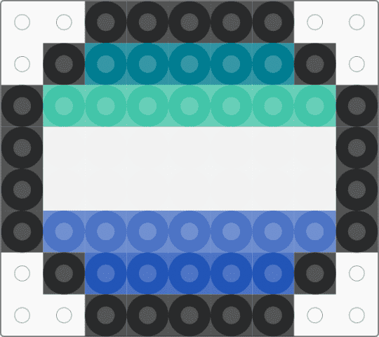 gay pin - teal,blue