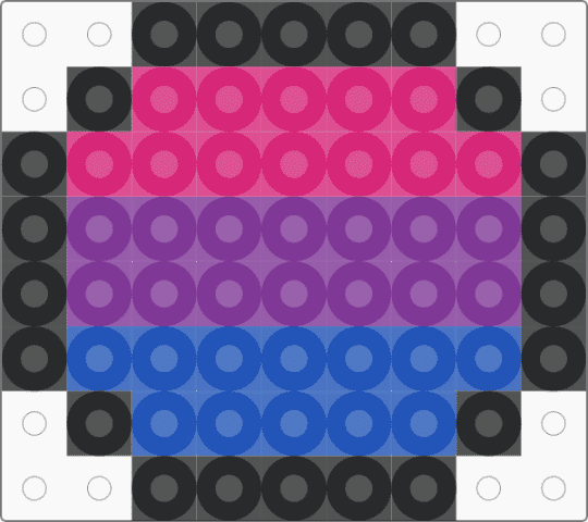 bisexual pin - pink,blue