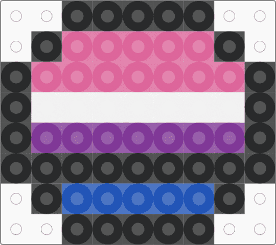 genderfluid pin - pink