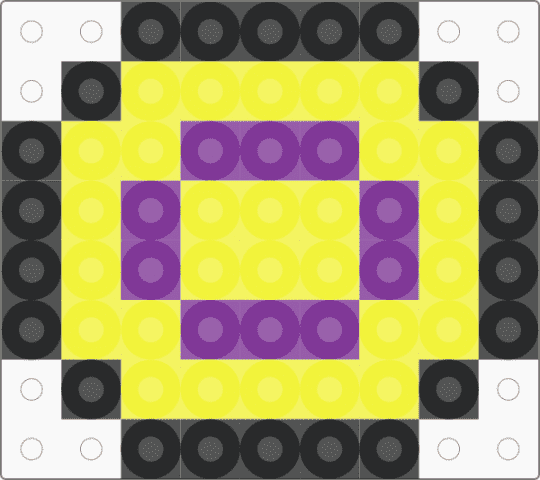 intersex pin - yellow,pink