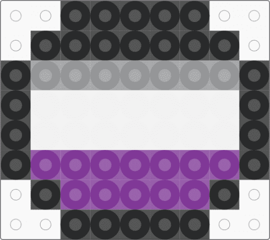 asexual pin - gray,pink
