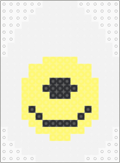 Cyclops Egg - egg,smiley,simple,charm,white,yellow,cyclops,monster