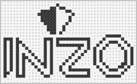 INZO Triangle - inzo,dj,logo,text,music,edm,white,black