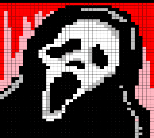 Ghostface - ghost face,tapestry,halloween,spooky,holiday,black,red,pink,ghostface,scream,horror,slasher
