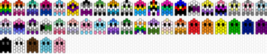 Very nice pride ghosts - pink,yellow,orange,purple,colorful,pride,lgbtq,ghosts,loveislove,lgbtqia