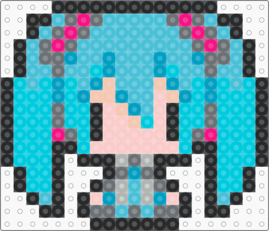 Miku Fuse bead chibi! - 