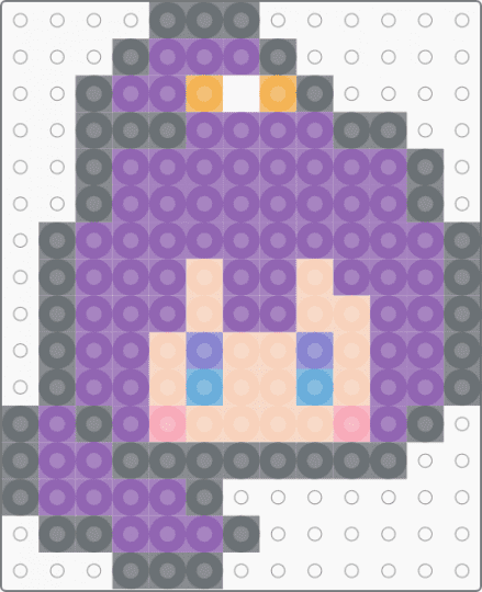 Mafuyu fuse bead chibi! - asahina, asahina mafuyu, fusebead, gray, mafuyu, mafuyu asahina, mafuyu pjsk, pink, pjsk, project sekai