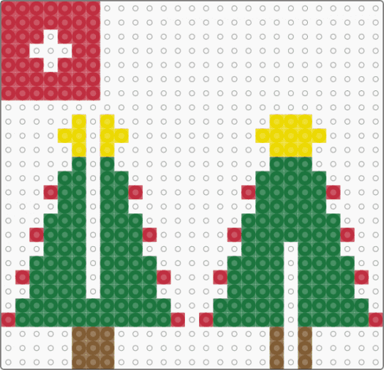 Kids 3D Christmas tree - red,green