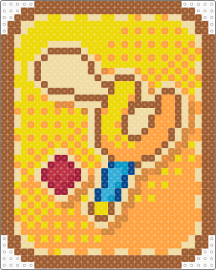 Slingshot card block tales - tan,beige,yellow,orange,block tales
