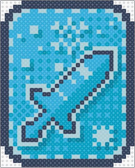 Ice Dagger card block tales - light blue,block tales
