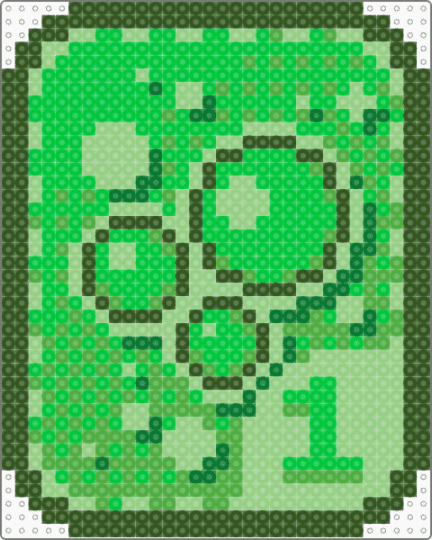 Free Posoin card block tales - green,block tales