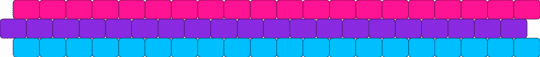 Bi peyote cuff - pink,purple,light blue