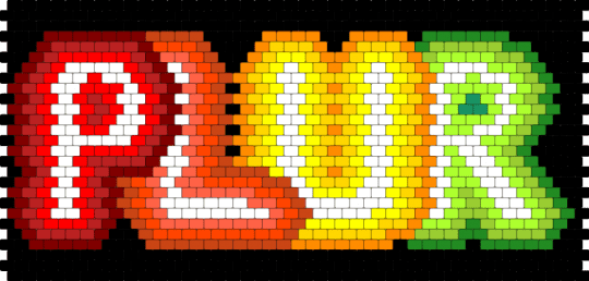 Neon rainbow PLUR - red,green,yellow