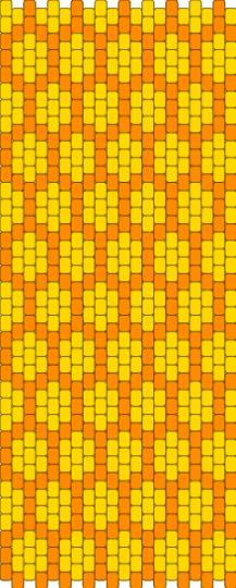 Bee hive pattern - yellow,orange