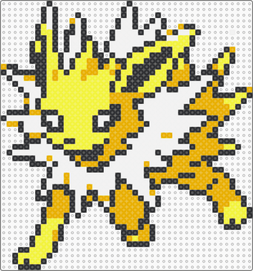 Jolteon (Pokémon) - orange,yellow