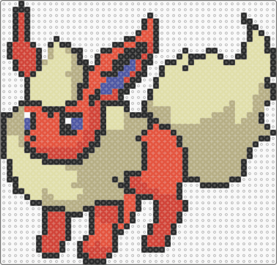 Flareon (Pokémon) - beige,yellow,red
