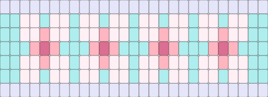 Sakura Cuff - white,pink,light blue