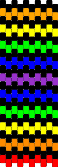 the sides of the bag - black,yellow,purple,colorful