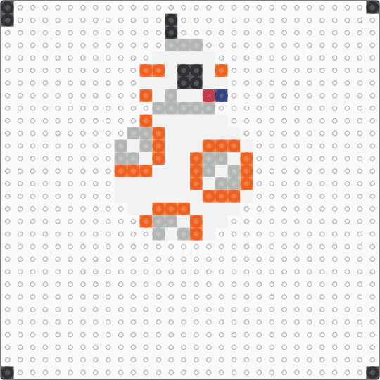 Resized bb8 - white,beige,orange