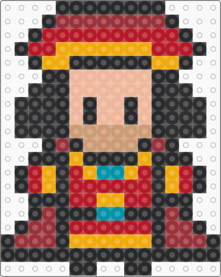 Lord Farquaad - black,beige,red,shrek