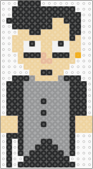 Michael - south park (leader goth kid) - beige,gray