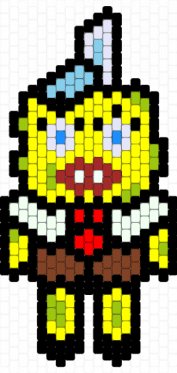 cursed ahh spongebob - black,yellow