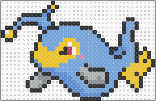 Lanturn - yellow,light blue,pokemon