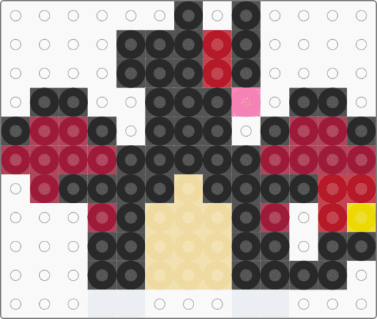 Shiny Charizard - black,beige,red