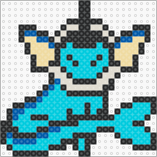 Vaporeon 3 - light blue