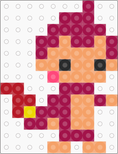 Shiny Chimchar - pink,orange