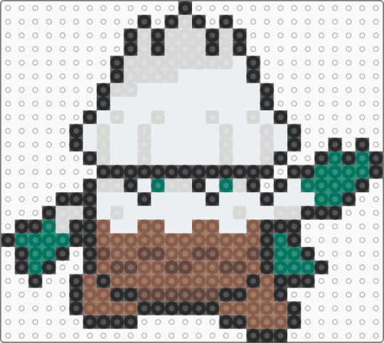 Snover - white,teal,tan,pokemon