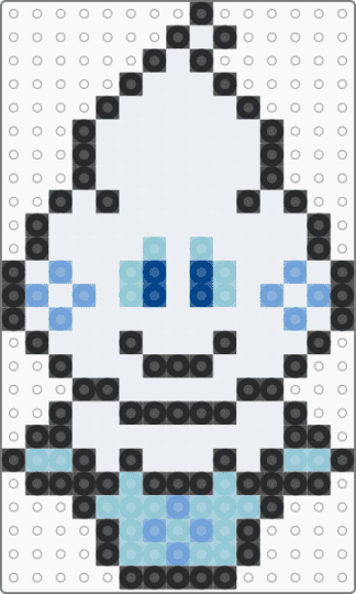 Vanillite - white,light blue,pokemon
