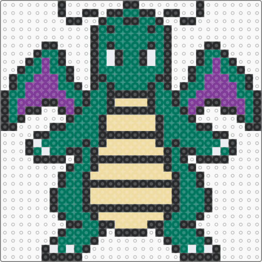Shiny Dragonite - teal