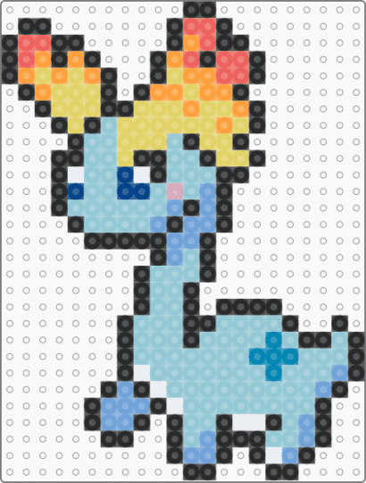 Amaura - light blue,yellow,pokemon