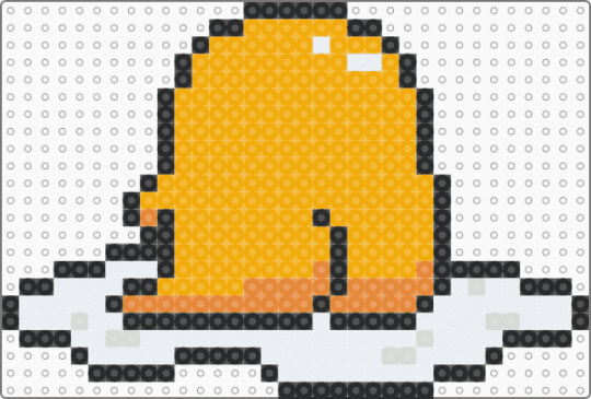 Gudetama 2 - white,orange