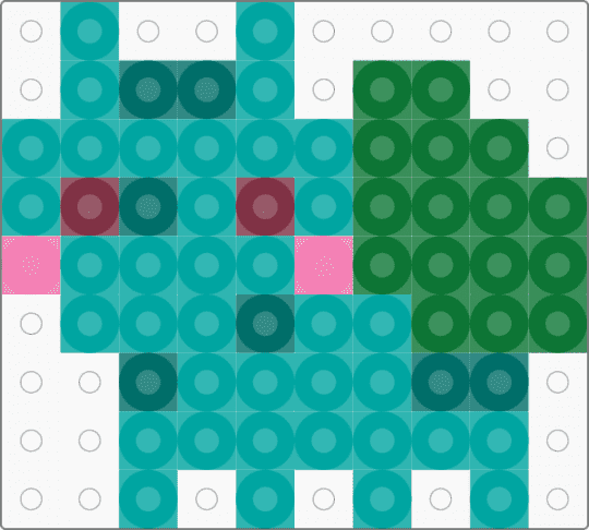 Bulbasaur - teal,green
