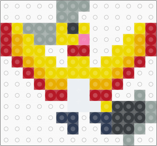 Shiny Ho-oh - gray,red,orange,yellow