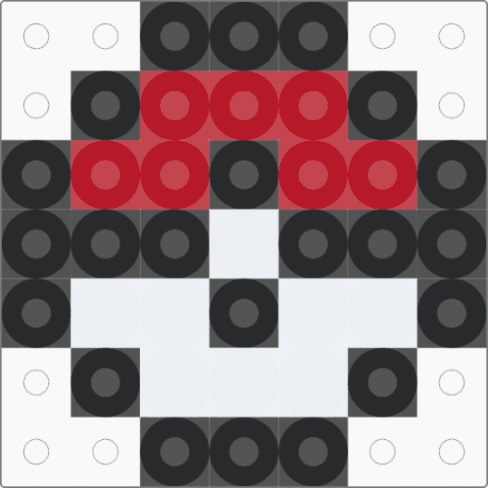 Mini Pokeball - white,red,pokemon