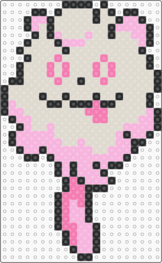 Swirlix - pink,beige,pokemon
