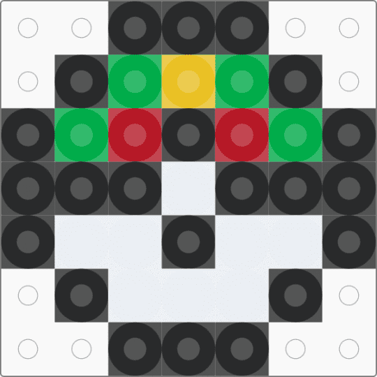 Mini Friendball - black,white,green,pokemon