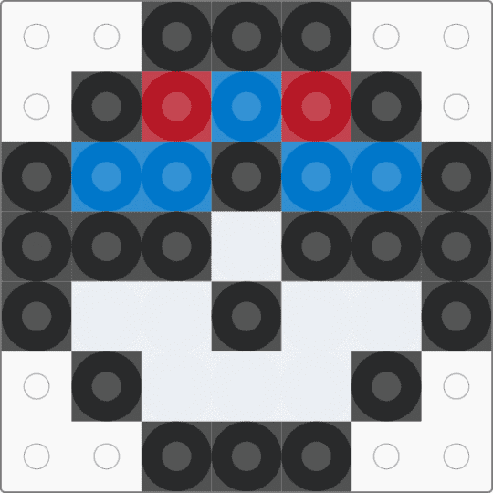 Mini Greatball - black,red,blue,pokemon