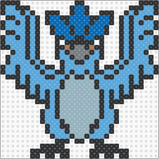 Articuno 2 - black,light blue