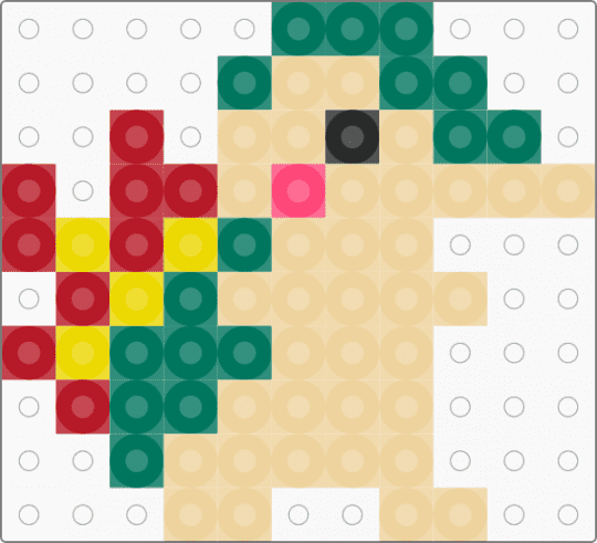 Cyndaquil - beige,teal
