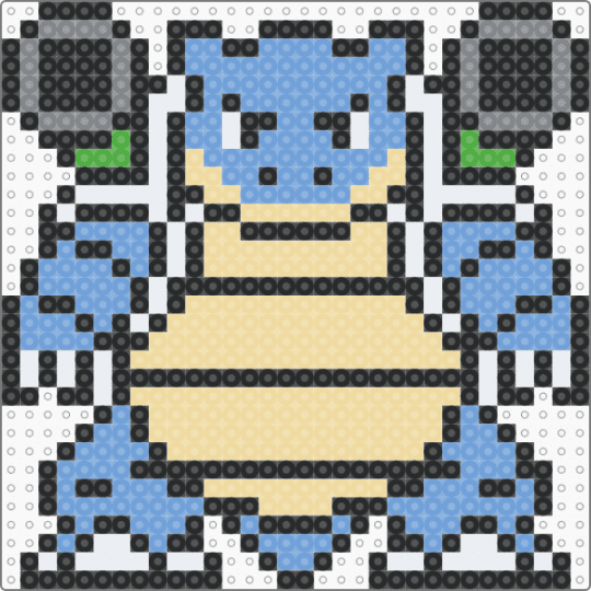 Shiny Blastoise - light blue,beige