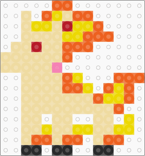 Rapidash - beige,orange